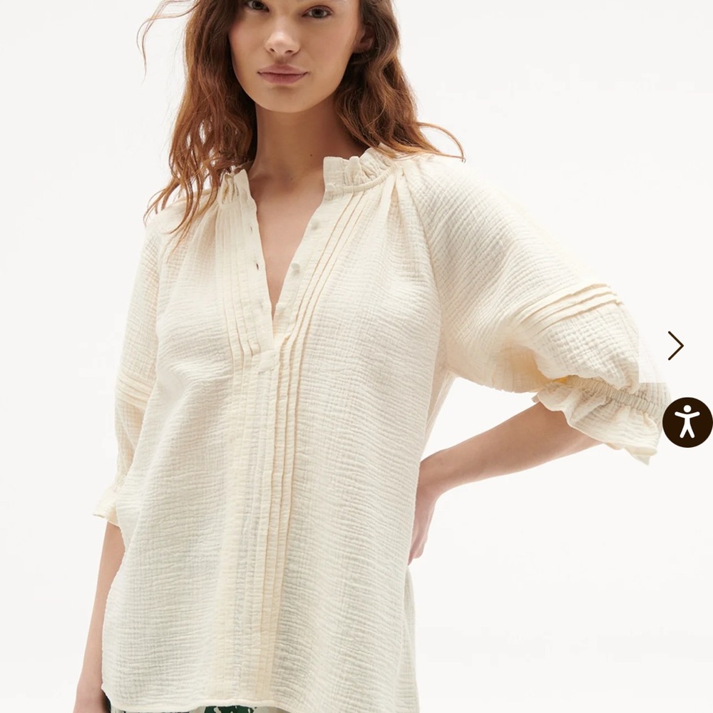 Figue Chic Cream Blouse for Women